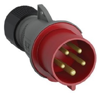 Вилка кабельная 32А 3P+E IP44 6ч ABB 2CMA101984R1000