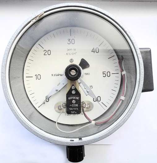 Манометр электроконтактный ЭКМ-1У-2ИТ (0-60 кг/см)