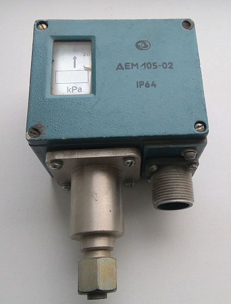 Реле давления ДЕМ 0,25МПа/2,5 кг